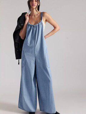We The Free Freebird Denim Jumpsuit
